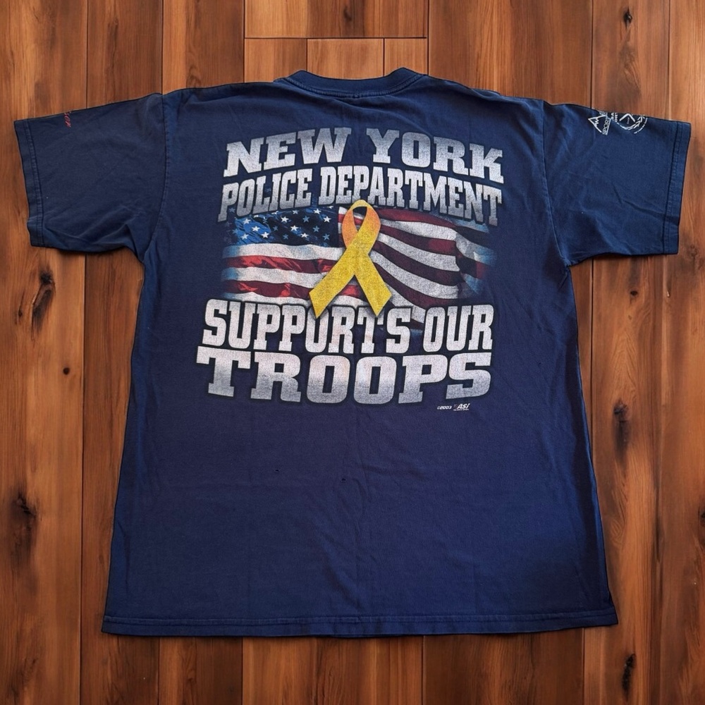 Vintage 2003 NYPD Wounded Warrior Project Tee –‎ Size Large